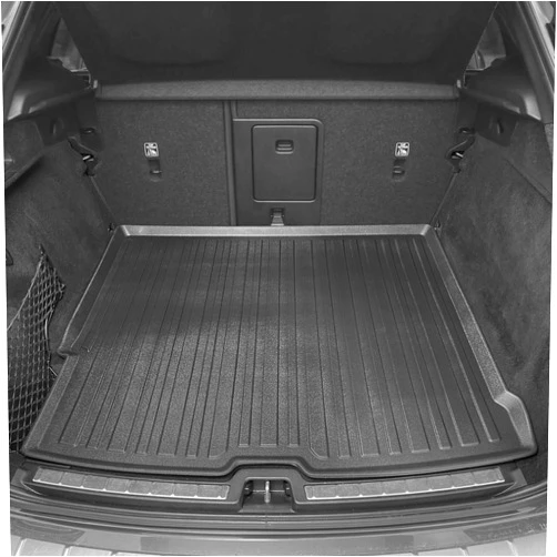 EcoLiner USA Premium Cargo Liner for Volvo XC60 2018-2025 Crossover - 100% Protection - Custom Fit Car Trunk Mat - All-Season Black Cargo Mat - 3D Shaped Laser Measured Trunk Liners for Volvo XC60