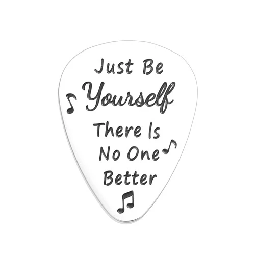 Melix Home Guitar Pick Inspirational Gifts For Music Lover Fans Girls Boys Stainless Steel Guitar Picks