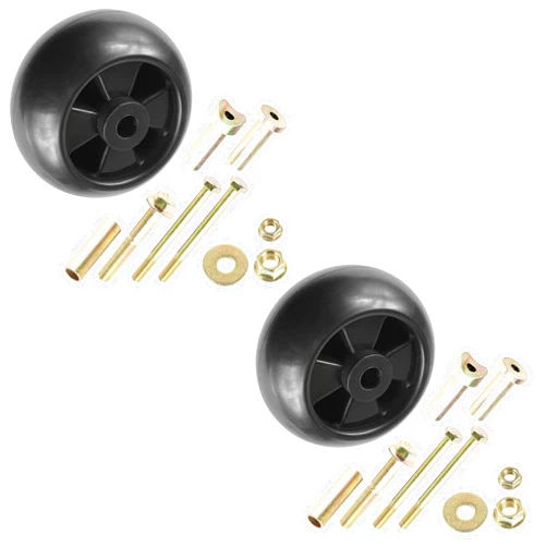 Caltric 2 Deck Wheel Kit Compatible with John Deere GX325 GX335 GX345 GX355 44