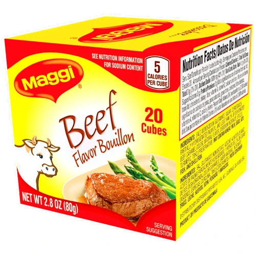 MAGGI Beef Flavor Bouillon Cubes 2.8 oz. Box
