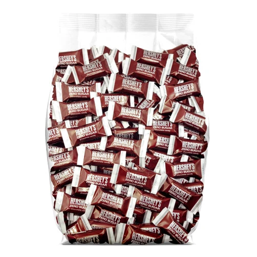 Yummy Chew Hershey Sugar Free Milk Chocolate Miniature Bars - Milk Chocolate with Zero Sugar - Individually Wrapped Bulk Chocolate – Sugar Free Hersheys Chocolate - 150 Pieces
