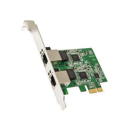 IO CREST Syba Dual 2.5 Gigabit Ethernet PCI-E Network Expansion Card RJ45 LAN Adapter Low Profile Bracket SD-PEX24066