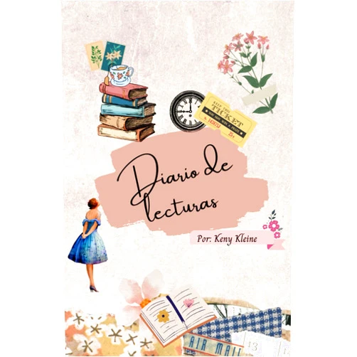 Keny Kleine Dario de libros (rosa/flores) (Spanish Edition)