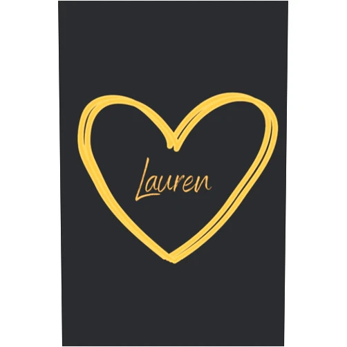 Famgifts ousram Lauren : Notebook Journal with Personalized Name: 6x9 Lined Writing Notebook Journal Personalized Name Gift Journals ,120 pages - perfect gift for chrismas, holidays,thanks giving , birthdays...