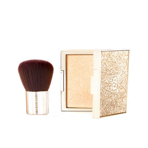 Jouer Molten Glow All Over Face & Body Highlighter & Travel Brush Set - Luminizing Makeup - Shimmer & Highlight Powder