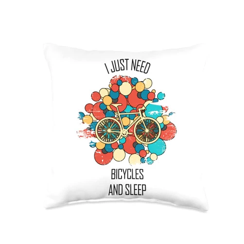 Fahrradwerkstatt Designs & Sprüche Fitter Bicycle Two-Wheel Mechanic Saying Throw Pillow, 16x16, Multicolor