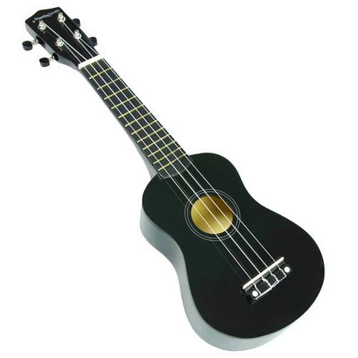 Martin Smith UK-222-BK Soprano Ukulele, Black