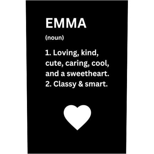 Morrison Oburu Naruse Emma Definition Personalized Name: Great gift for Emma | Notebook for Girls and Women called Emma