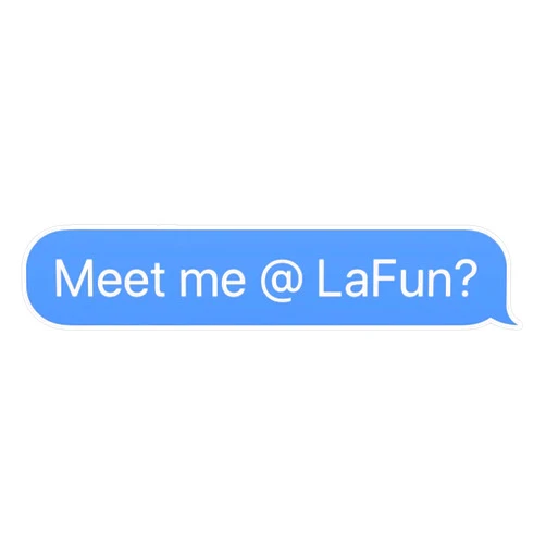 American Magnet LaFun Text Sticker Vinyl Bumper Sticker 6 Mil Thick - Size 5