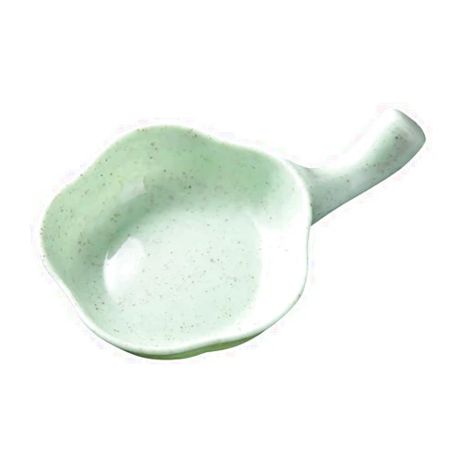Ochine 1 Pack Sauce Dish with Handle, Sauce Dipping Bowls Wheat Straw Soy Sauce Dishes Mini Dinnerware Plate Condiment Dish Unbreakable Wheat Straw Bowls Small Plate for Paste Jam Sushi Assorted