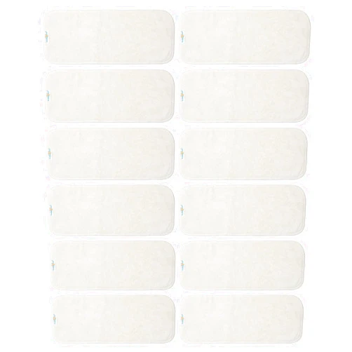 Babygoal Cloth Diaper Inserts 12pcs,4 Layers Rayon from Bamboo Inserts for Cloth Diapers and Cloth Diapers Covers,12MB