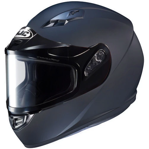 HJC Helmets CS-R3 Solid Snow Helmet with Electric Shield (Matte Black, Medium) XF-10