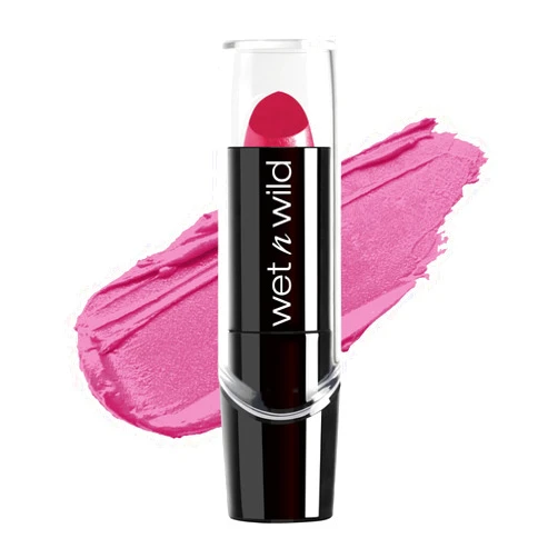 wet n wild Silk Finish Lipstick, Hydrating Rich Buildable Lip Color, Formulated with Vitamins A,E, & Macadamia for Ultimate Hydration, Cruelty-Free & Vegan - Retro Pink