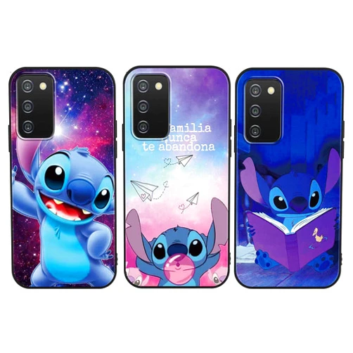 FGIAZDU 3 Pack Cute Cartoon Case for Samsung Galaxy A03s 4G Black Case 6.5