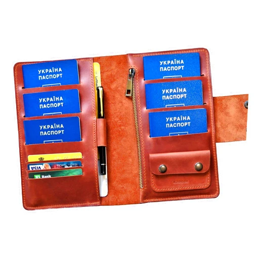 SHULGAstudio Family passport holder 6 leather Passport wallet multiple passport holder 5 Personalized passport wallet