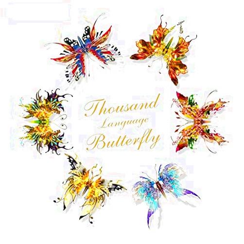 Microworld Thousand Language Butterfly 3D Metal Model Kits DIY Assemble Puzzle Laser Cut Jigsaw Toy Z039