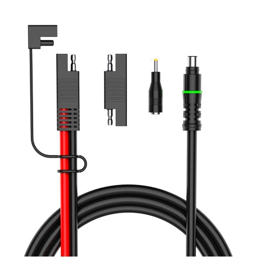 PolyEnergy DC8mm to SAE Connector with DC5521 Converter Adapter Compatible with Explorer 160 240 500 1000 and GZ Portable Power Station Solar Generator Portable Solar Panel 12AWG Heavy Duty Cord