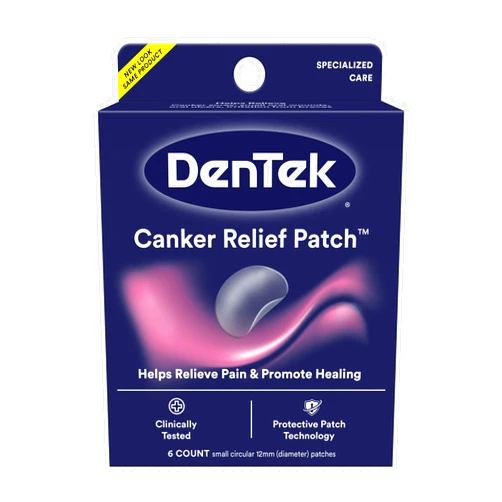 DenTek Canker Relief Sore Patch Relieves Canker Pain, 6 Count (Pack of 1)
