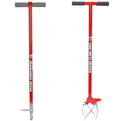 Garden Weasel 95204 WeedPopper Step & Twist & 91334 Claw Pro - Cultivate, Loosen, Aerate, Weed, No Bending - Great for Heavy Soil, Weather and Rust Resistant