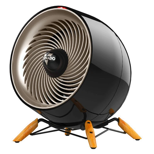 Vornado Glide Vortex Heater, Whole Room, 2 Heat Settings, Adjustable Tilt, Advanced Safety, Black