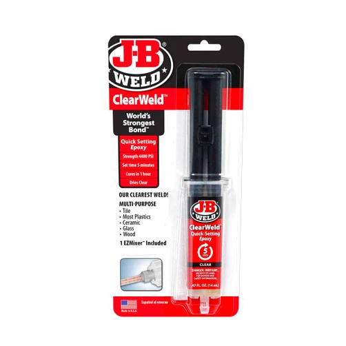 J-B Weld 12 Pack: J-B Weld® Clear-Weld™ Quick Setting Epoxy Syringe