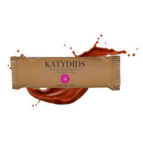 Kathryn Beich Katydids Chocolate Bars, Kathryn Beich Pecan, Caramel, Chocolate Covered Chocolate Bars
