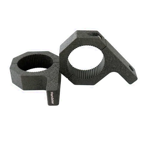 Handster 2inch Tube Clamp Mounting Bracket 2PCS Bumper Roof Rack Roll Cages LED Off Road Work Light Bar Round Pipe Holder Black Aluminum Installation Kits for Motorcycle ATV UTV Truck and Heavy Duty