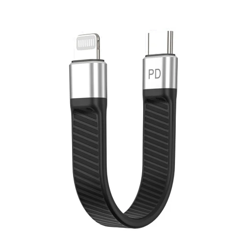 LamToon USB C to Lightning Cable Short, [MFi Certified-13.5cm] 30W Fast Charging 480Mbps Data Sync USB C Cable for Phone 14 Pro/14/13/13 Pro/12 Pro Max/12/11/11 Pro/X/XS(Not Work with DAC)