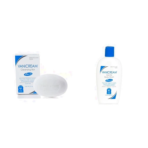 Vanicream Cleansing Bar | Fragrance, Gluten and Sulfate Free & Gentle Body Wash -12 fl oz - Formulated Without Common Irritants for Those with Sensitive Skin