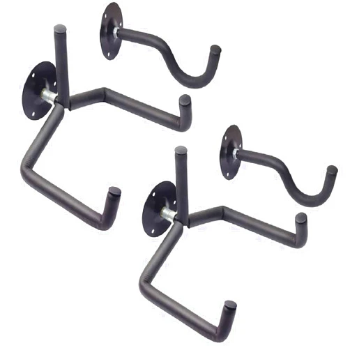 Orgrimmar Guitar Wall Mount Acoustic/Electric/Classical Guitar, Ukulele, Banjo and Mandolin Wall Hanger Slat Wall Horizontal Guitar Holder Bass Stand Rack Hook (Set of 2)