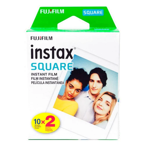 Fujifilm Instax Square Twin Pack Film - 20 Exposures 20 Sheets