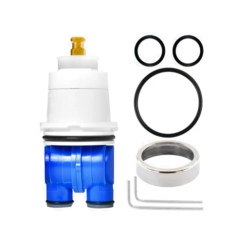 Sxtrrdnary RP19804 Shower Cartridge Compatible with Delta 1300/1400 Series Single Handle Tub Bathtub Shower Faucet Replacement for Delta Monitor Cartridge Repair Plumbing Parts, RP22734 Bonnet Nut (1993-2007)