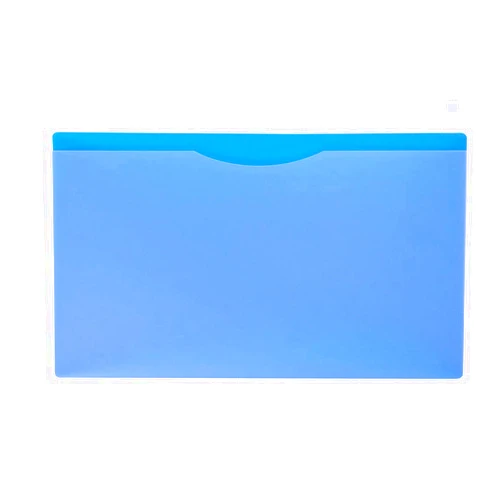 NOVA FILER Waterproof Poly-File Folders with Top Tab, Assorted Colors, 4pcs Pack, Legal Size (Blue)