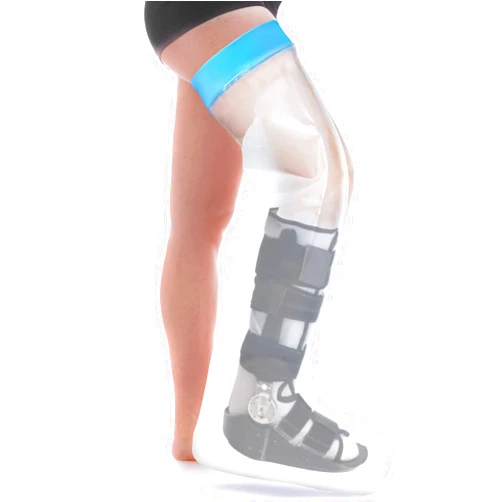 Asunby Waterproof Cast Covers for Shower Leg Adult Full long leg Protection to Wounds, Keeps Cast and Bandage Dry Bath,Watertight Cast Bag Showering for Surgery Foot, Ankle, Knee Burns Reusable