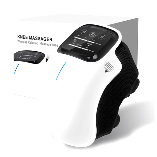 Sanforce Portable Knee Massager with Heat, Red Light and Massage Therapy, Cordless Knee Massager for Pain Relief Helps Minor Joint Stiffness