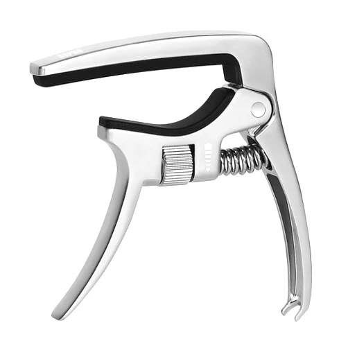 SGPRO Adjustable Capo for Acoustic Guitars, Electric Guitars, and Ukuleles - Superior Zinc Alloy and Silicone Made (Adjustable Silver)
