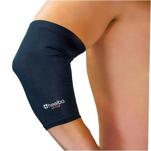 Heelbo Elbow Sleeve and Elbow Compression Sleeve with Copper Infused Fibers and Breathable Fabric for Tendonitis, Golfers Weight Lifting, Tennis Elbow or Arthritis for Men and Women, Black, Medium