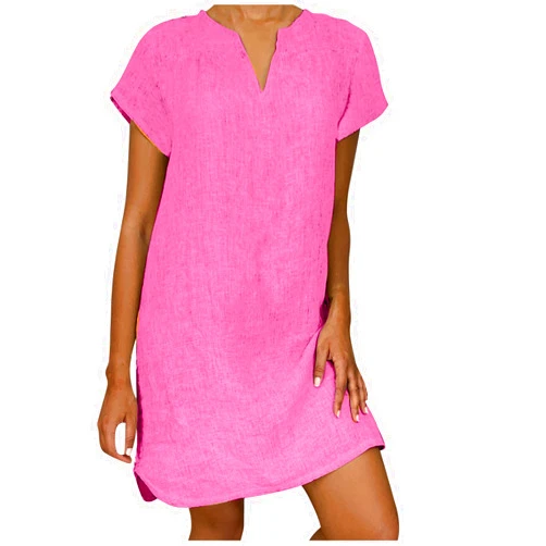 Generic Women's Spring Summer Princess Dress Short Sleeve Polka Dot Bohemian Floral Shirt Dress Ruffle Layered Dresses