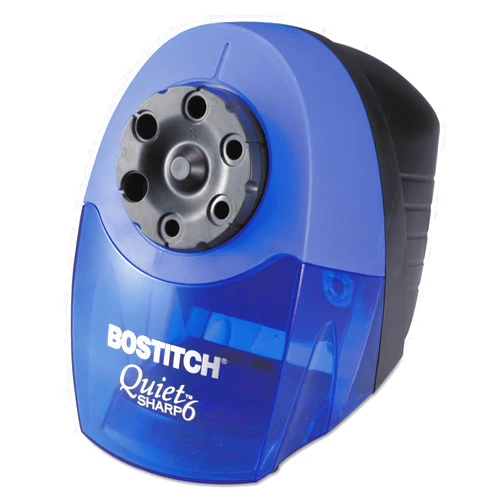 Bostitch EPS10HC QuietSharp 6 Classroom Electric Pencil Sharpener, Blue