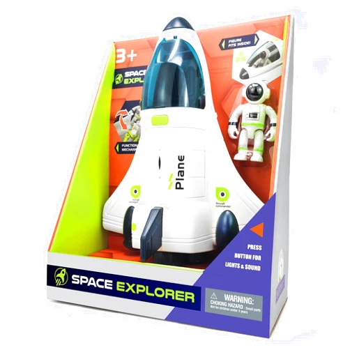 BLOONSY Space Shuttle Toy | Rocket Ship with Astronaut | Space toys for kids 3 5