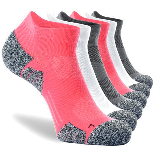 CWVLC Unisex Cushioned Compression Athletic Ankle Socks Multipack