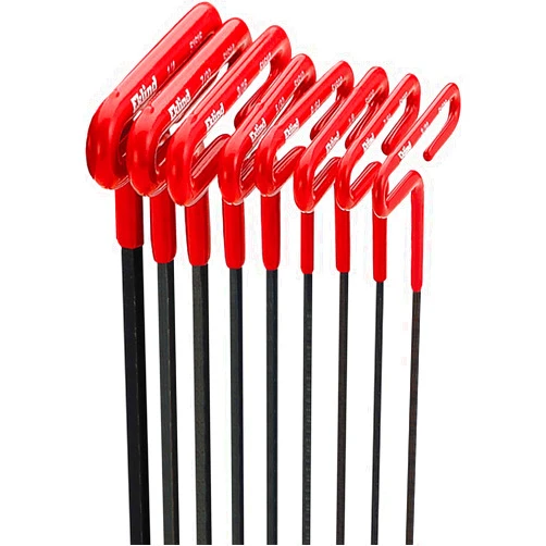 Eklind Tool Company EKLIND 53168 Cushion Grip Hex T-Key allen wrench - 8pc set SAE Inch Sizes 3/32-1/4 (6In shaft)