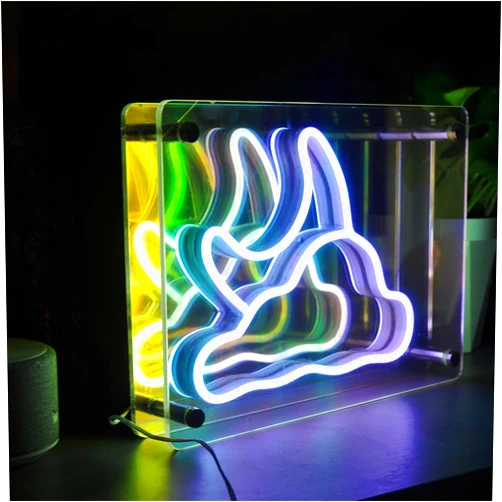Burning&Reborn Neon Sign Cloud and Moon Led Light - Neon Lights Sign Party Decoration for Wall Decor Game Lights Windows Glass Wall Signs Party Birthday Bedroom Bedside Cafe Table Decoration Gifts 11.7 Inch