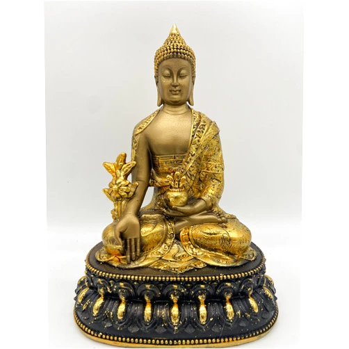 Generic Golden Buddha Statue, Gold Buddha Figurine,Golden Buddha Sitting on Pedestal Home Decorative Gift Statue, Buddha Statue, Buddha Home Decorative Buddha Statue (8