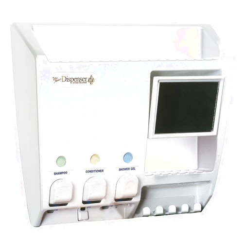 Better Living Products Dispenser, 3 Chamber, White