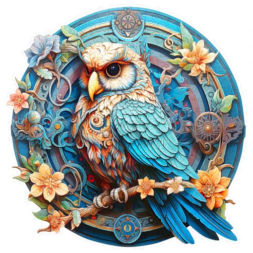 Woodemon Wooden Puzzles for Adults,Wise Owl (M-263pcs) Wooden Jigsaw Puzzles, 11.7*11.3 in Unique Shaped Animal Wood Puzzles Adults, Birthday Gifts Wooden Animal Puzzles for Kids Family Puzzle Games