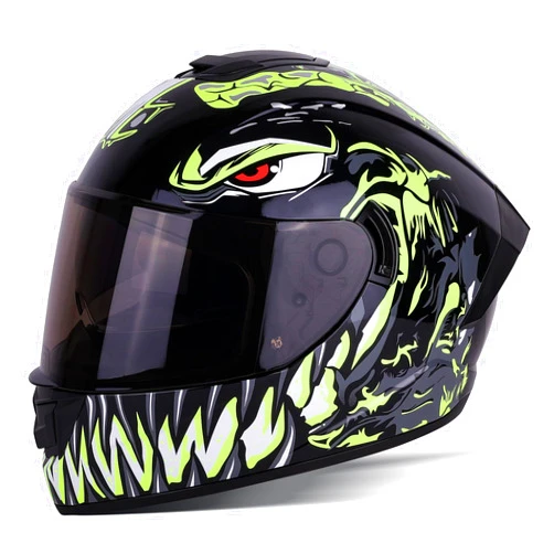 MotuoMr BSDDP Unisex-Adult Full Face Motorcycle Helmet DOT Approved Motorbike Moped Street Bike Racing Crash Helmet with Graphic