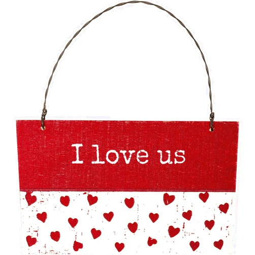Primitives by Kathy I Love Us Decorative Ornament