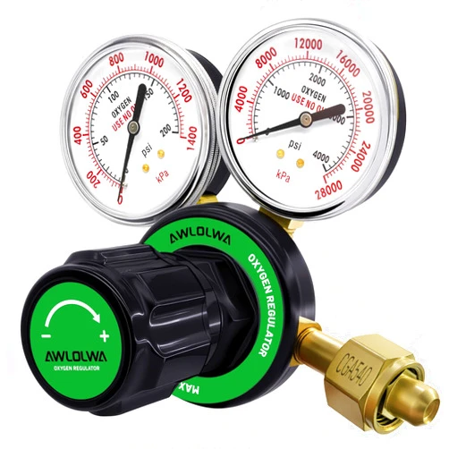 AWLOLWA Oxygen Regulators - Compatible with Medium Duty Welding Gas Torch - CGA540