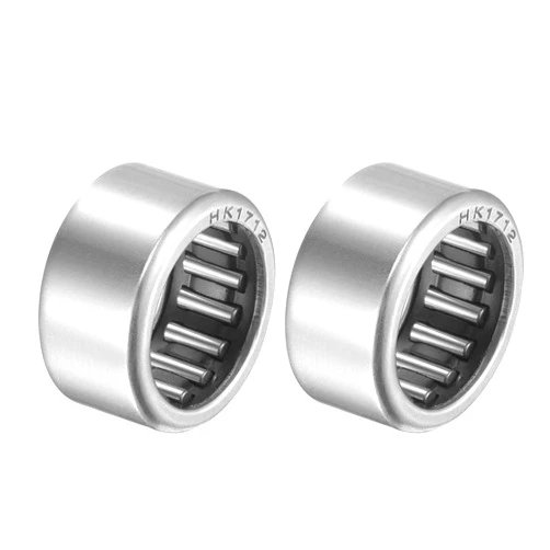 uxcell HK1712 Needle Roller Bearings 17mm Bore 23mm OD 12mm Width Chrome Steel Open End 2pcs